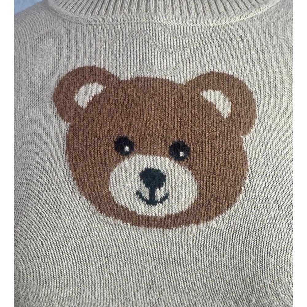Amy Byer Teddy Bear Sweater | Cozy Knit Pullover | XL | Soft Kawaii Cottagecore - Picture 6 of 7
